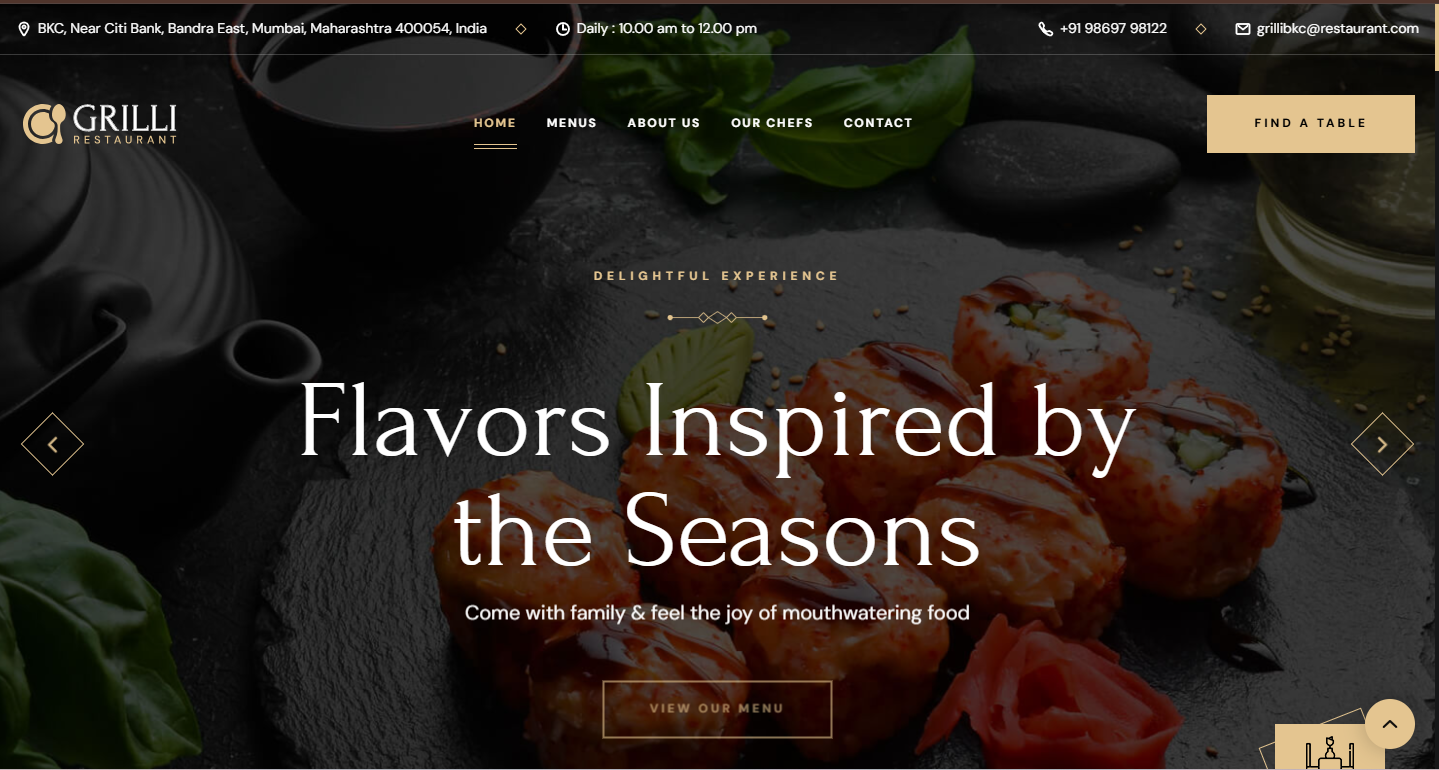 Grill Restaurant Gold project cover