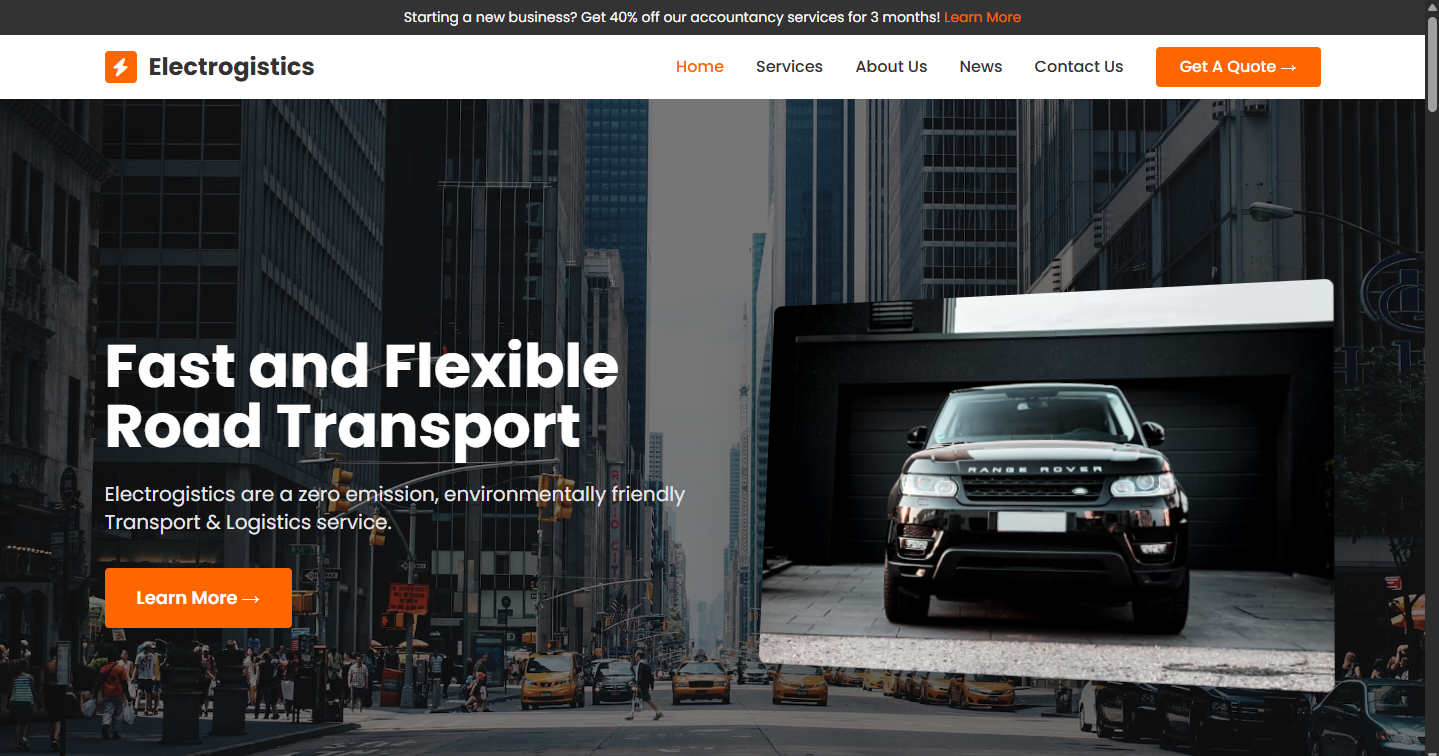 Electrogistics logistics dashboard cover